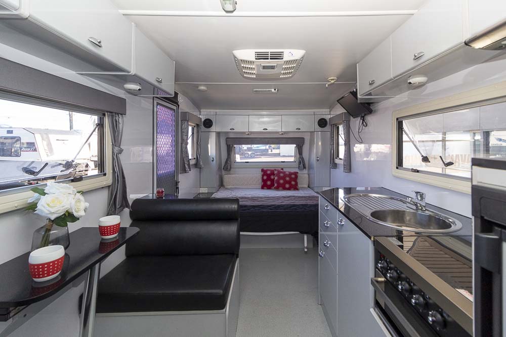 Light Weight Grandcruiser Caravan - View to the front.