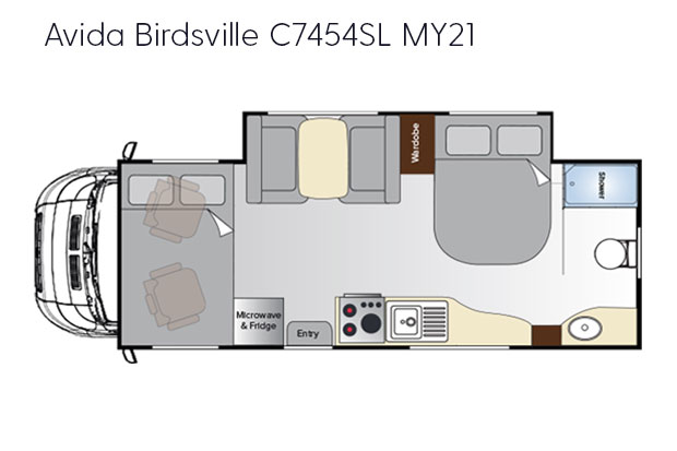 Avida Birdsville C7454SL Floorplan