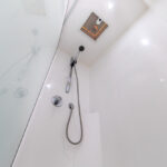Extra large shower in the New Age Oz Classic 22E Caravan
