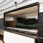 External Storage locker on the New Age Oz Classic 22E Caravan