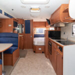 View to the rear of the Winnebago Freewind