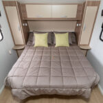 Island bed in the Coromal Appeal 647 caravan