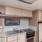 Kitchen in the Coromal Appeal 647 caravan