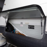 Front storage boot on the Coromal Appeal 647 caravan