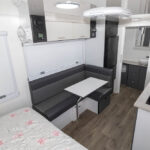 Mid kitchen and dinette in theSummer Life RV Xplorer 17.5 Caravan