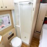 Shower recess in the Sunliner Holiday G58 motorhome