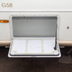External storage on the Sunliner Holiday G58 motorhome