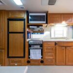 Kitchen facilities in the Winnebago Classic