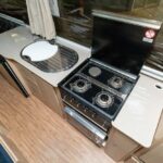 Cooking facilities in the Jayco Swan Camper Trailer