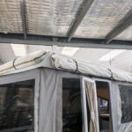 Bag awnings on the Jayco Swan Camper Trailer