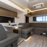 lounge area in the Sunliner Houston 5H591 5th Wheeler