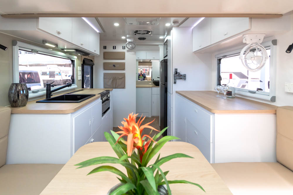 internal view to the front of the Royal Flair 18ft-1 Aussie Mate caravan