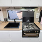 Kitchen facilities in the Royal Flair 18ft-1 Aussie Mate caravan