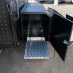 front storage box with slide on the Royal Flair 18ft-1 Aussie Mate caravan