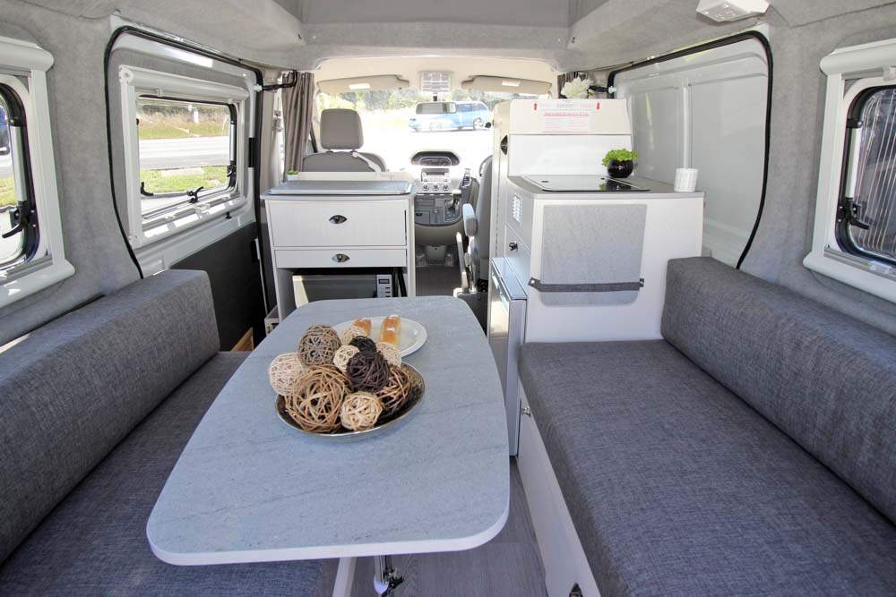 view to the front inside the UniCampa UCPT1 Pop Up Campervan