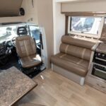 lounge area in the Paradise Inspiration Black Edition motorhome