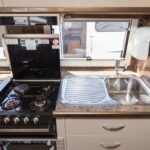 kitchen in the Paradise Inspiration Black Edition motorhome