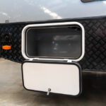 External storagae compartment on the Sunliner Olantas O451 Motorhome