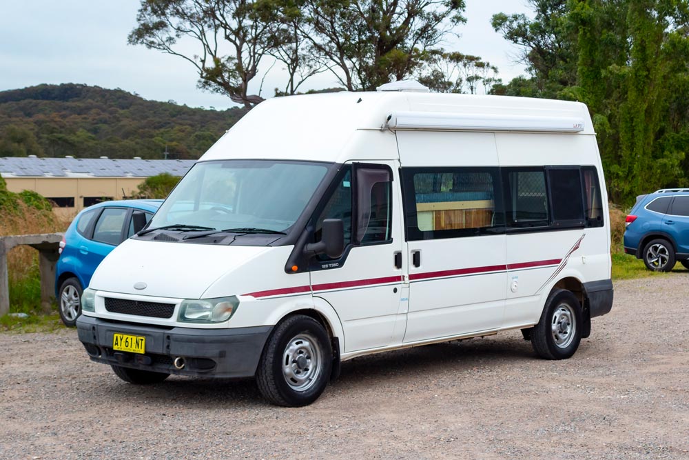 external view of the Ford Transit Campervan