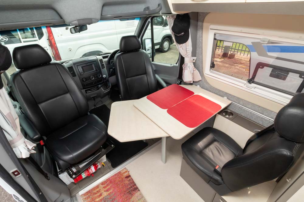 Lounge and dining area in the Horizon Acacia Campervan