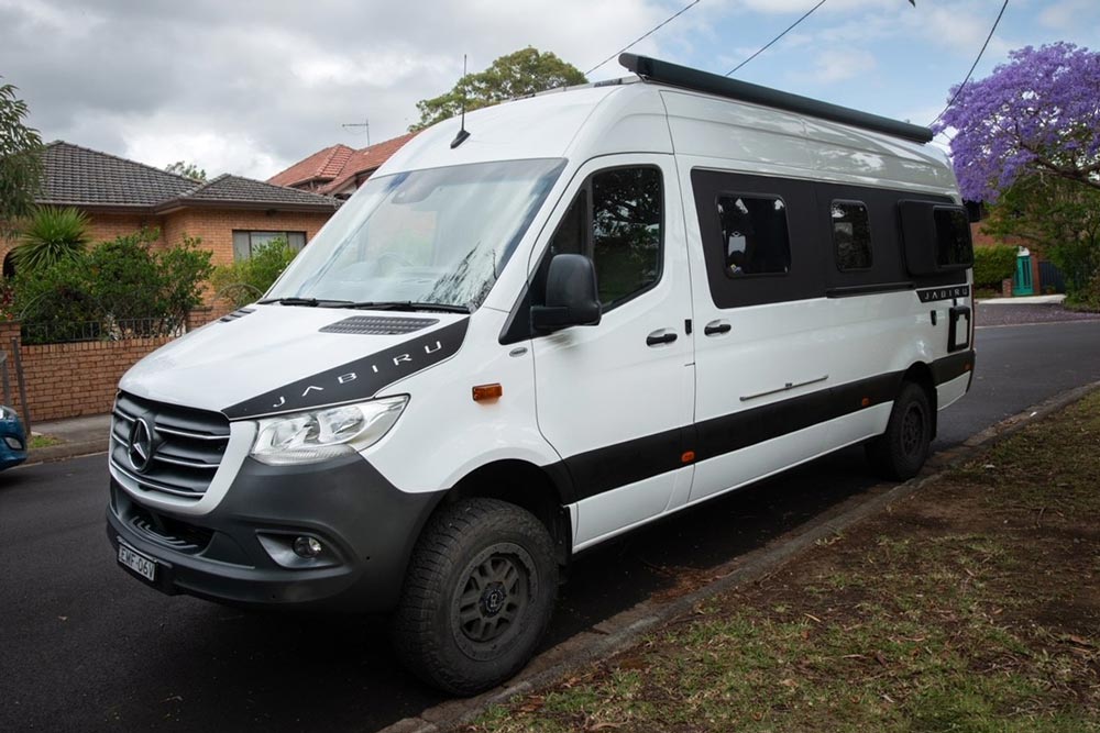 External view of the Trakka Jabiru J2 Campervan