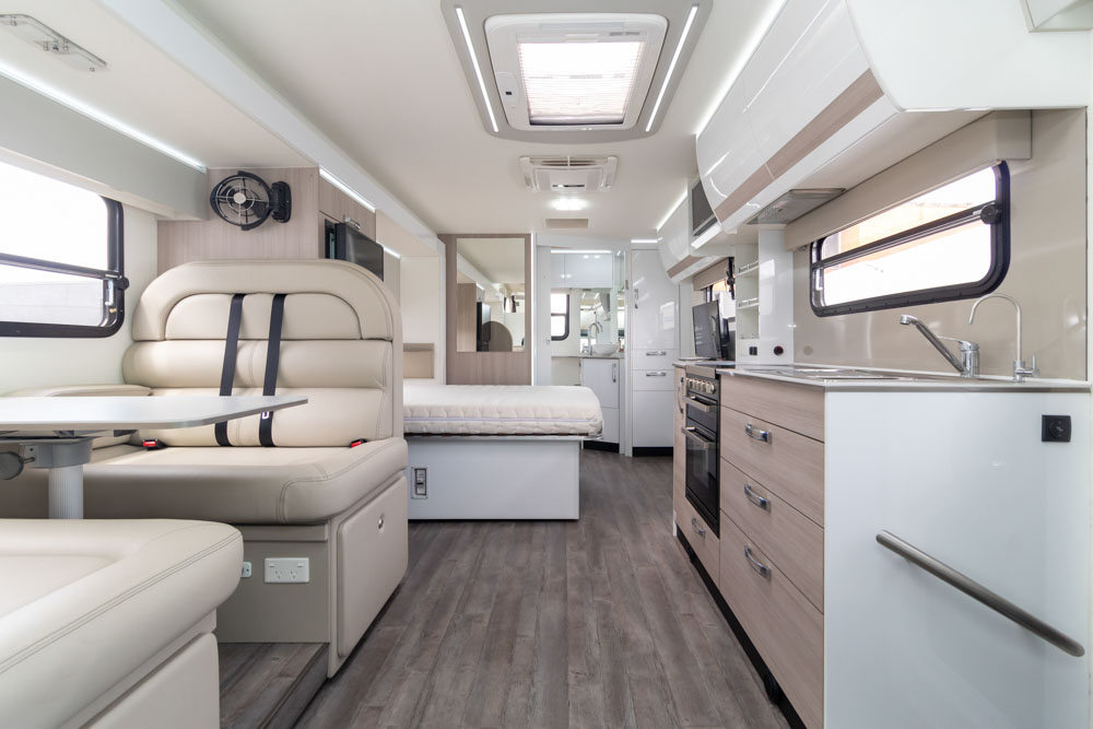 Looking to the rear inside the Avida C7932 SL Esperance Motorhome