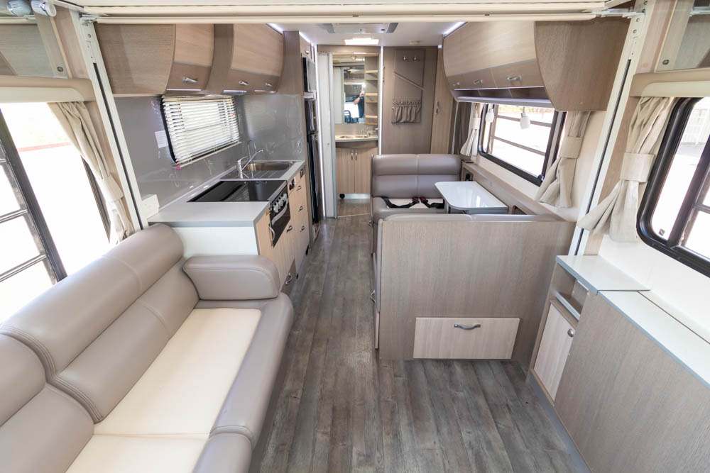 Looking to the rear inside the Avida Esperance C7944 motorhome