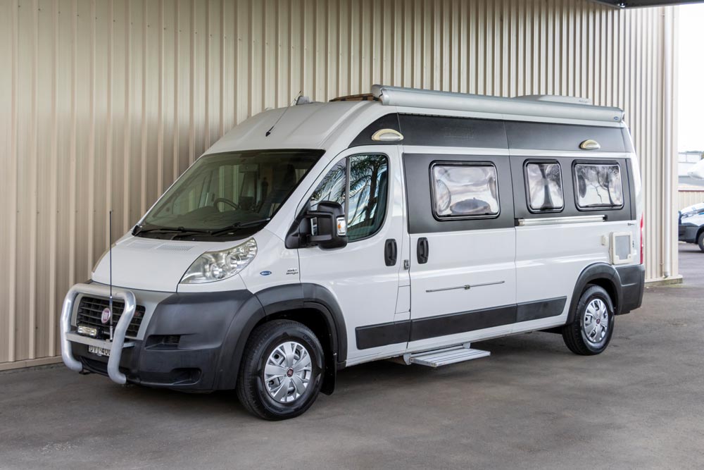 External view of the Trakka Torino Campervan