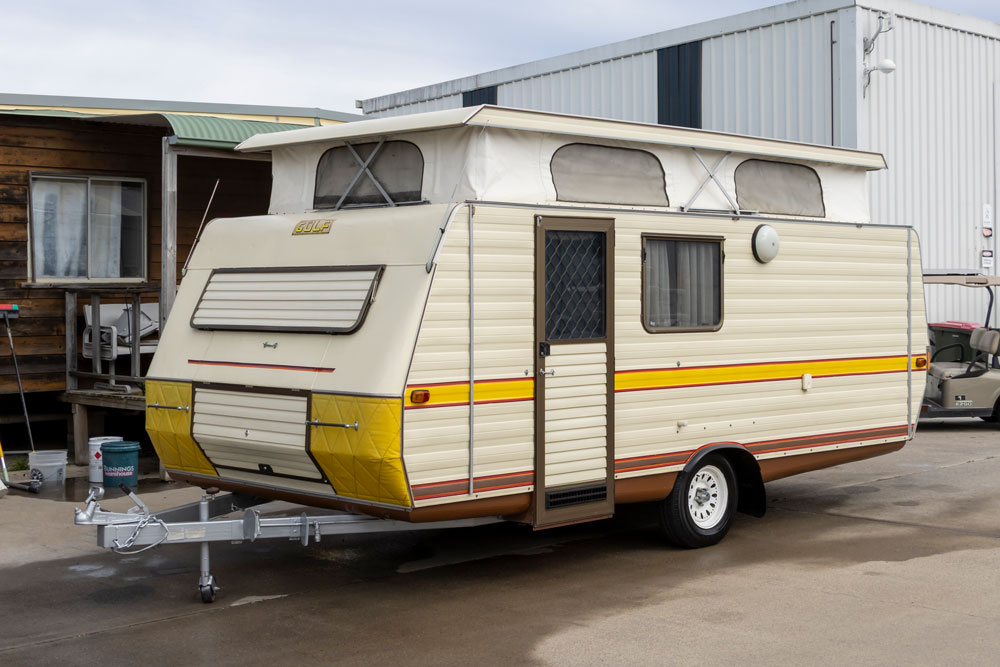 External view of the Golf Tourer MK2 Pop Top Caravan
