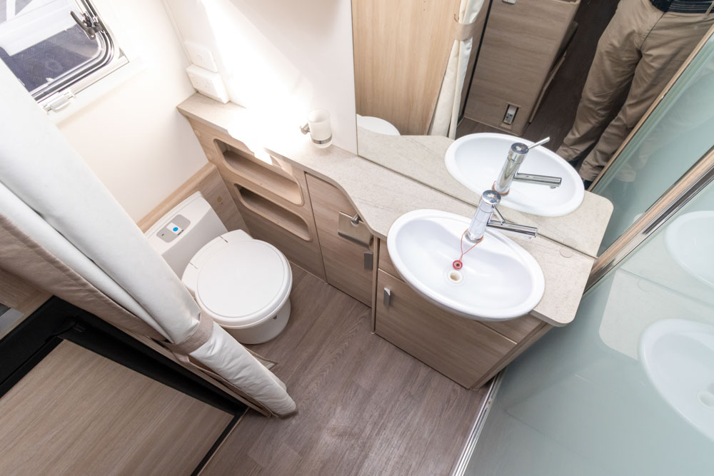 Rear ensuite in the Jayco Journey 17.55-9 Pop Top Caravan