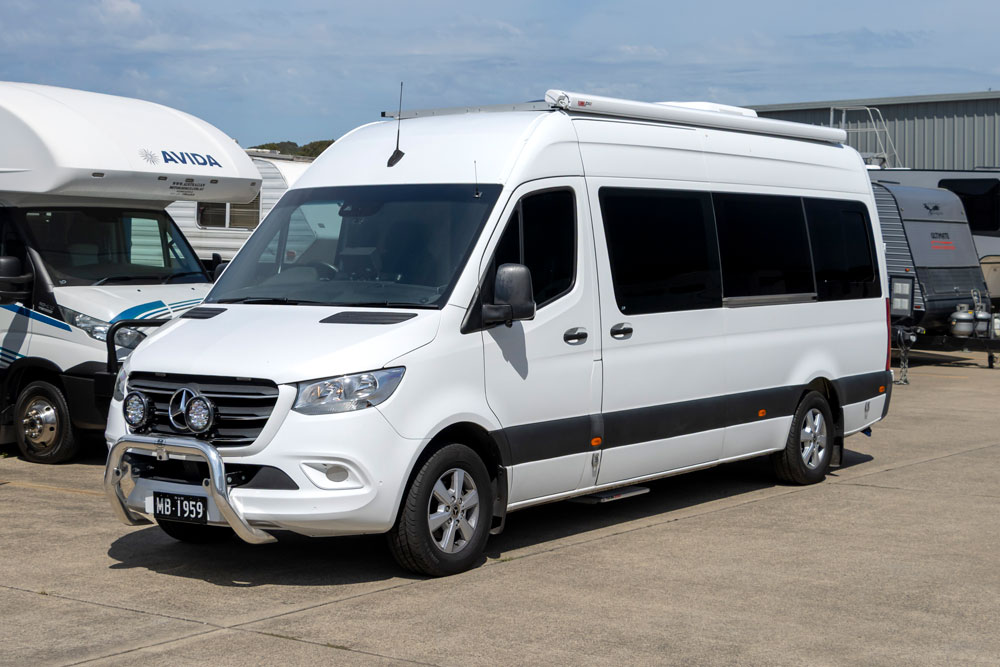external view of the 2 Berth Mercedes-Benz Campervan