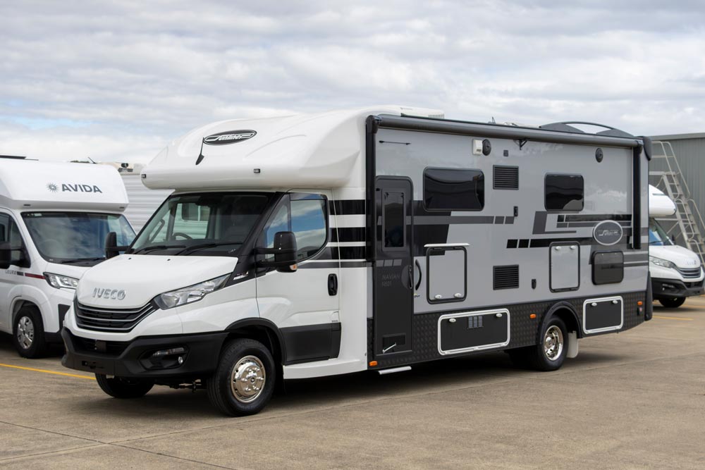 The exterior of the Sunliner Navian N601 Motorhome