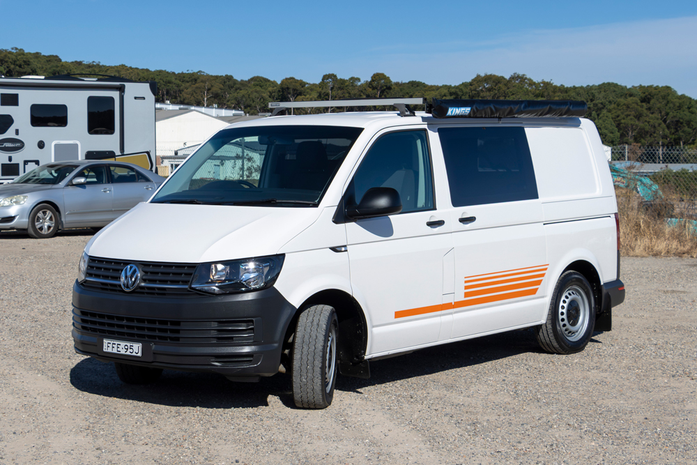External view of the VW Transporter Campervan